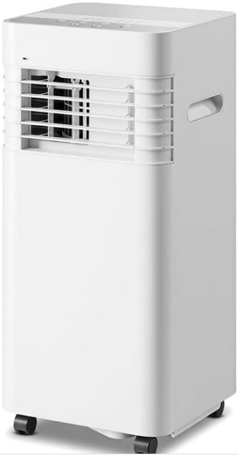 Portable Air Conditioner 12000 BTU, Remote Control, 24-Hour Timer, Installation Kit, 2 Speeds, 120° Oscillation, Cools Up to 300 sq. ft.